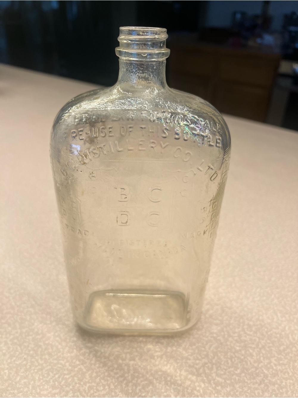 Clear Glass Decorative Flask Vase - Made in Canada 🍁 distillery